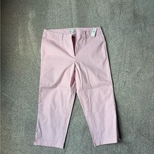 Talbots Pink Gingham Pants